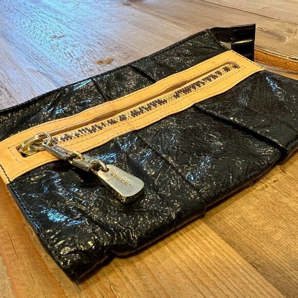 See by Chloe Black and Tan Leather Wristlet - Picture 2 of 13